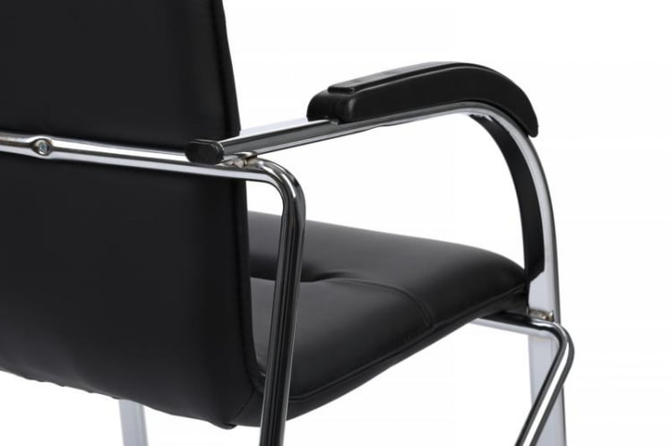 Стул Самба с пластиковыми подлокотниками SMB-03H Хром гальв. Черный_9