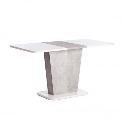 Стол обеденный GENT ЛДСП, 110-145x68,6x75,5 см, Белый/Бетон_7