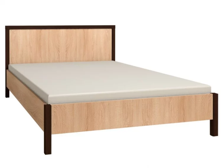 Кровать (1600) BAUHAUS 2 Дуб Сонома/Орех шоколадный(спальня)_2
