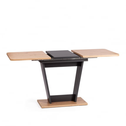 Стол обеденный FOX раздвижной ЛДСП, 68.6x110-145x75 см, Дуб артисан/Графит_3