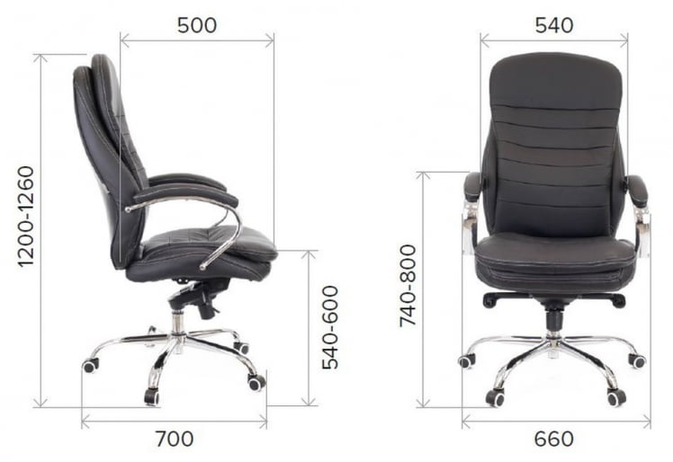 Кресло для руководителя Everprof Valencia M Кожа Коричневый_3