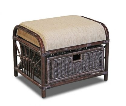 Пуф с 1 выдвижным ящиком 12/20 темно коричневый_0