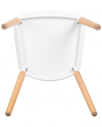 Стул обеденный ДОБРИН ТХЕО ножки светлый бук Белый В-02 / DOBRIN THEO W-02_7