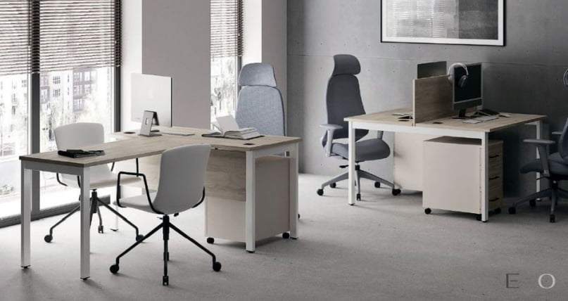 Комплект офисной мебели Everprof EVO №003 Дуб Соната Белый_0