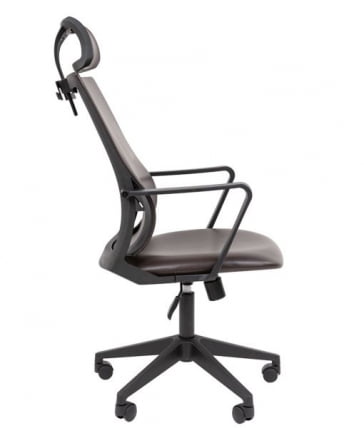 Кресло руководителя Chairman 545 экокожа Коричневый_2