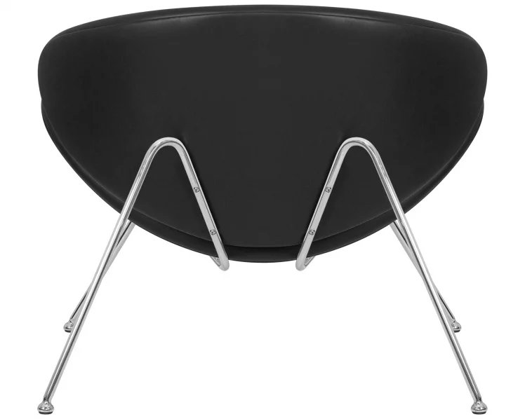 Кресло дизайнерское DOBRIN EMILY Черный винил YP16_4