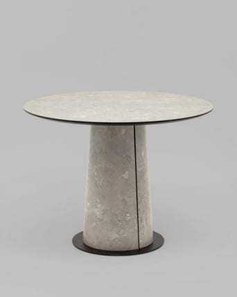 Стол круглый Пулон 100 см столешница HPL бетао_0