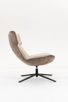 Кресло лаунж Свай бежевый с коричневым / Sway_3