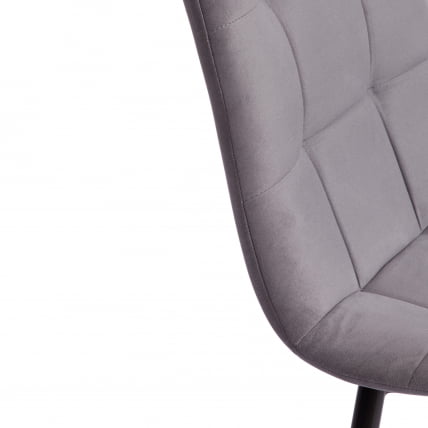 Стул CHILLY MAX Велюр/металл , 45 х 54 х 90 см , темно-серый/черный_8