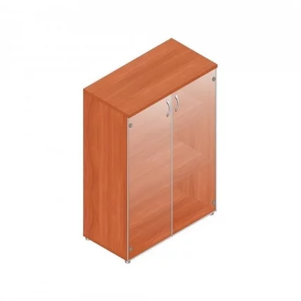 Шкаф для документов с прозрачными стеклами Р.Шс-3СБ вишня Оксфорд_0