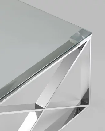 Журнальный стол КРОСС 120кс60 Серебро / 120x60_4