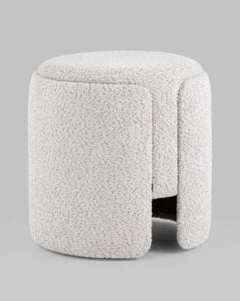 Пуф Taks букле (светло-серый)_2