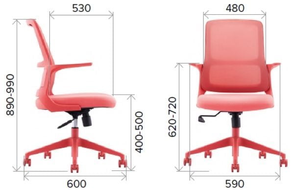 Операторское кресло Everprof Elf Сетка Серый_5