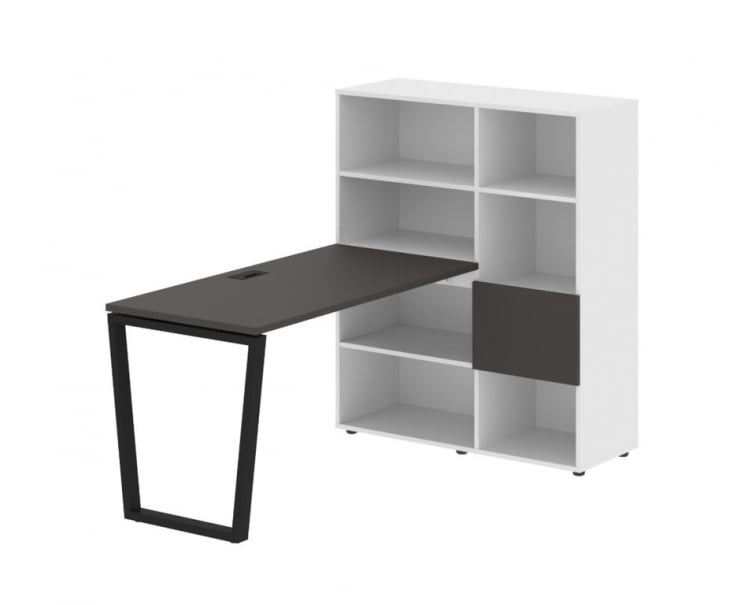 Рабочая станция EDIS EVRST 1113 Мокко Черный Белый_0