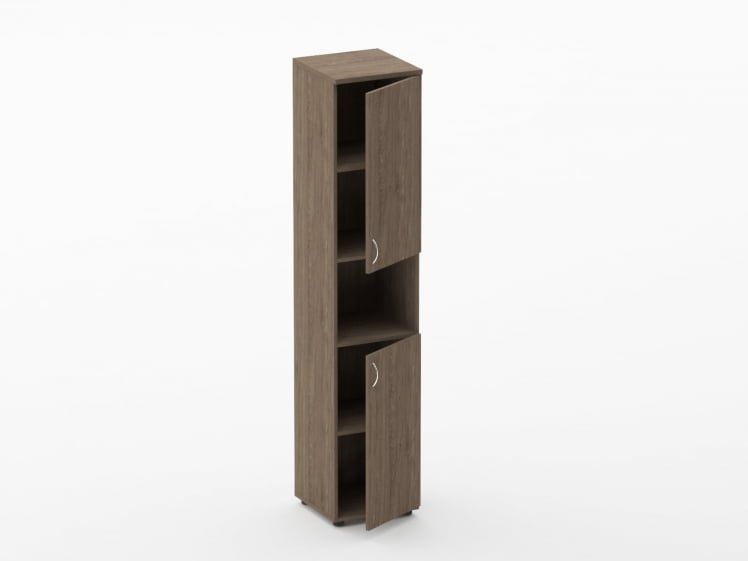 Шкаф высокий закрытый с нишей Twin 16.16.15Пр Дуб Верцаска_1