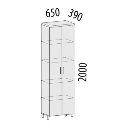 Шкаф с полками Лидер-Престиж 83.12_1