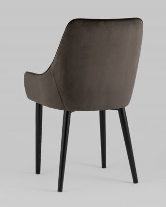 Стул Джоан велюр Темно-коричневый_5