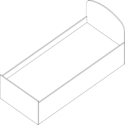 Кровать Проспект Гм.КР-8 дуб_0