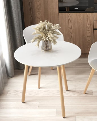 Стол круглый EAMES DST NEW D=80 белый_8