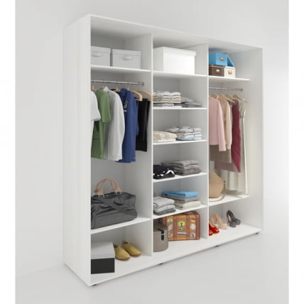 Шкаф-купе 3-х дверный Акцент-Лайт Д3 1800х600 Выбеленное дерево_1