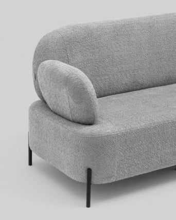 Диван Кэнди ткань букле светло-серый_5