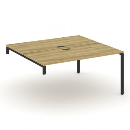 Двойной стол-надставка на опорную тумбу CONCEPT CN.DSN-004 Кобо Антрацит_0