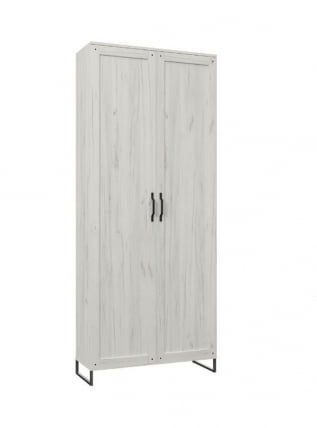 Шкаф двухстворчатый Сидней ЛД 672.020.000 Дуб Крафт Белый_0