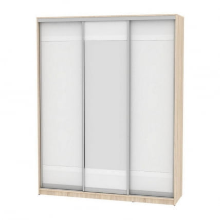 Шкаф-купе B-230х180х60-1(ДСС-Белый-D9D10D9)_0