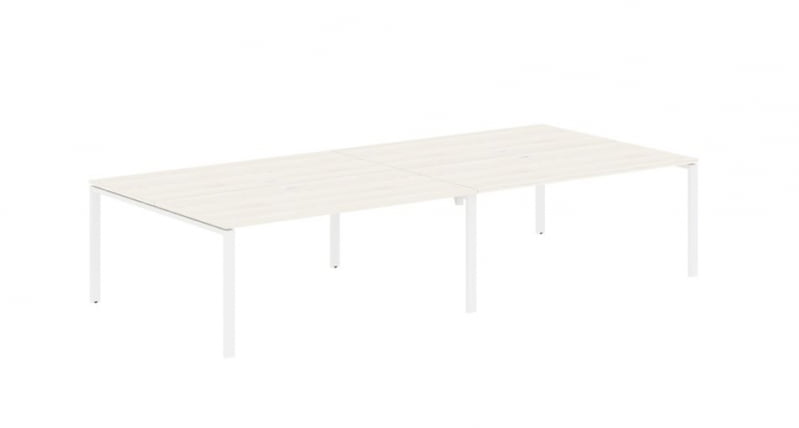 Бенч-система 4-местная EDIS EUWST 3516 Ясень Траун Белый_0