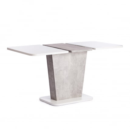Стол обеденный GENT ЛДСП, 110-145x68,6x75,5 см, Белый/Бетон_4