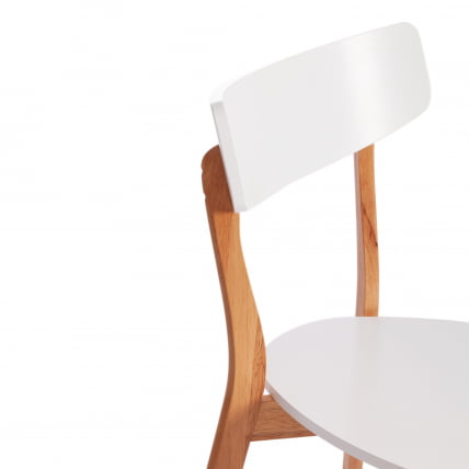 Стул Claire дерево гевея, МДФ, 48 x 49,5 x 81,5 x SH44см, White (Белый) / Natural (натуральный)_6