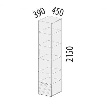 Шкаф-пенал (лев/прав) Денвер 401.06_3