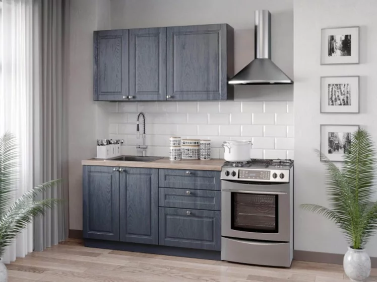 Шкаф кухонный 500 высокий Мокка ЛД 274.440.000.173 Черный Дуб фактурный антрацит_1