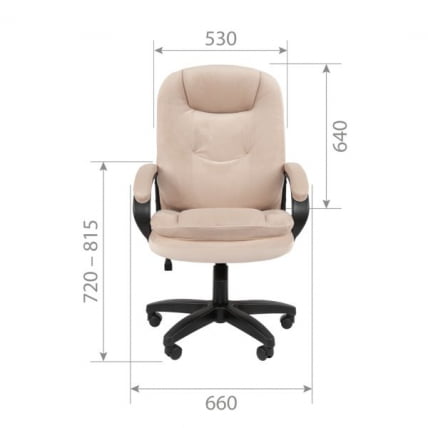 Кресло руководителя Chairman 668 LT Бежевый_5