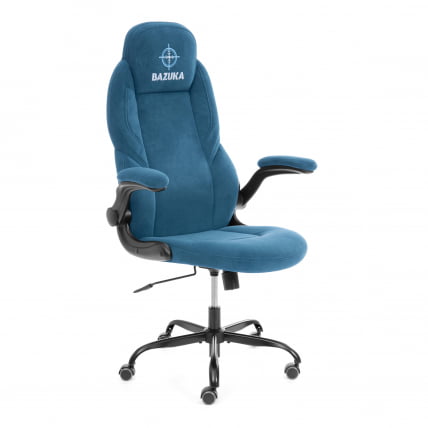 Кресло геймерское BAZUKA metalBL велюр, синий, 32_0