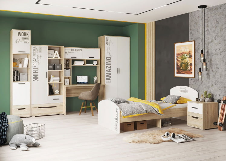 Стол письменный Джуниор, дуб сонома_3