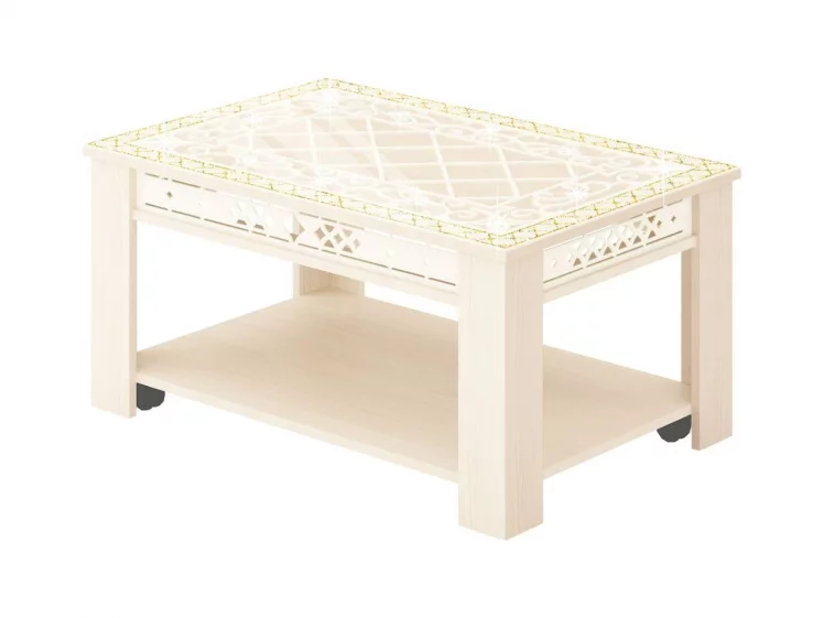 Стол журнальный Агат 30.10 Сосна Астрид Ваниль_0