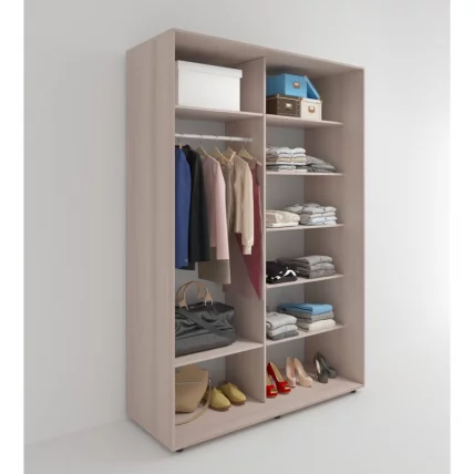 Шкаф-купе 2-х дверный Акцент-Лайт 3 1200х600 Ясень шимо светлый_1