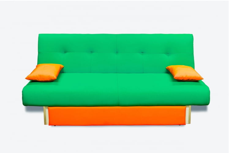 Диван MANGO 4 (2 категория) Зеленый Оранжевый_1