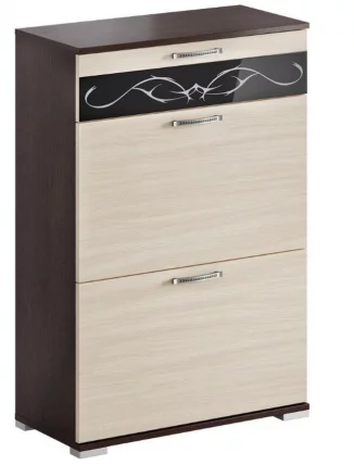 Тумба для обуви Юнона-2 ТН-05 Венге - Дуб молочный_0