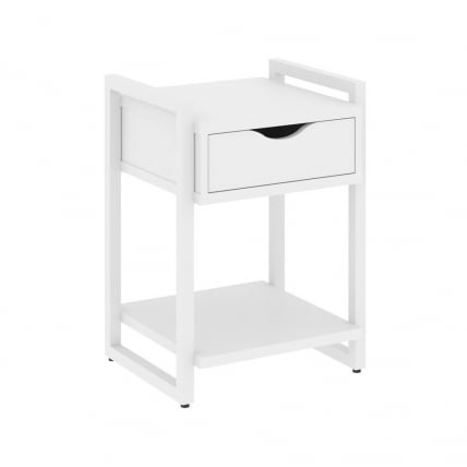 Тумба на регулируемых опорах с ящиком и полкой LOFT VR.L-T1.O Металл белый Белый Бриллиант_0