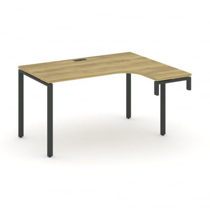 Стол-надставка на опорную тумбу (правый) CONCEPT CN.OSAN-001(R) Дуб Винченцо Черный_0