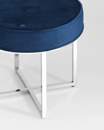 Банкетка САПФИР велюр Синий_3