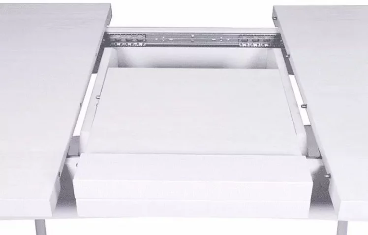 Стол раскладной Ялта с резными опорами Белый Анкор светлый_1