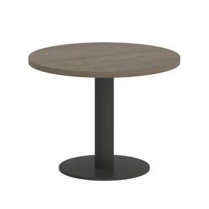 Стол журнальный круглый HOME OFFICE VR.SP-5-60.1G Вяз Благородный/Антрацит металл_0