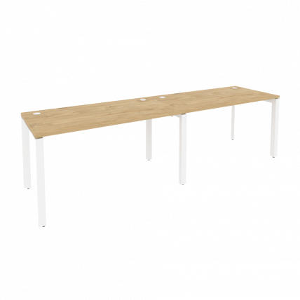 Рабочая станция на П-образном м/к ONIX O.MP-RS-2.3.7 Тиквуд Светлый/Белый_0