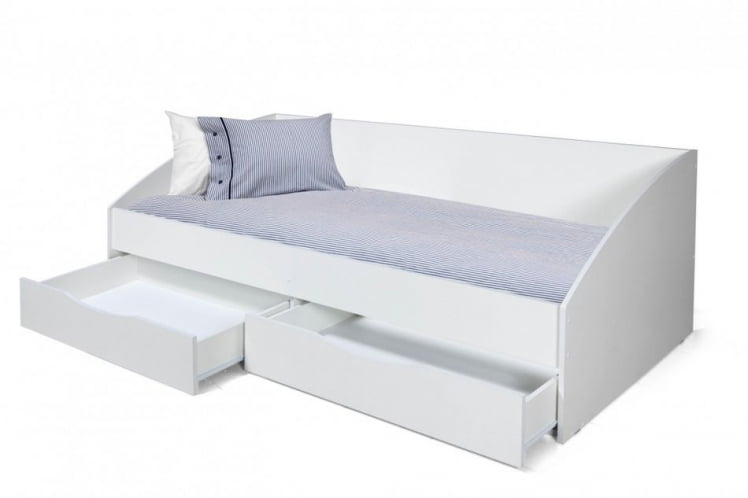 Кровать одинарная Фея-3 симметричная 2000 Белая_1