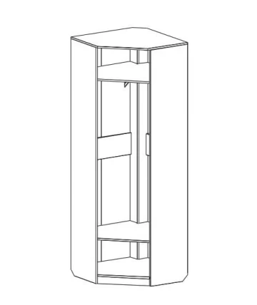 Шкаф угловой Элана (дуб сонома,ель карпатская)_1