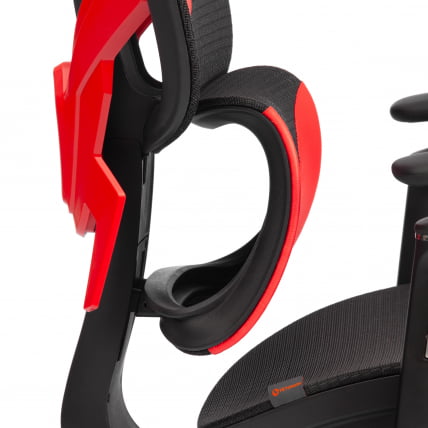 Кресло KingCobra иск. кожа / сетка, черный / красный_11