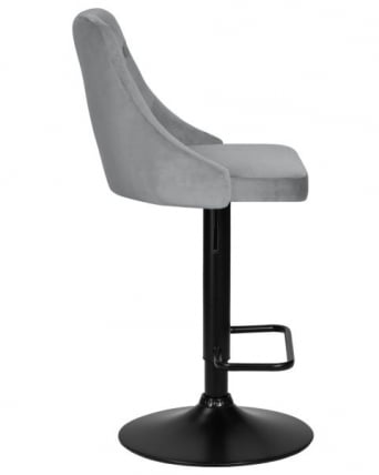 Стул барный DOBRIN JOSEPH BLACK (серый велюр (MJ9-75)) 2 шт_2